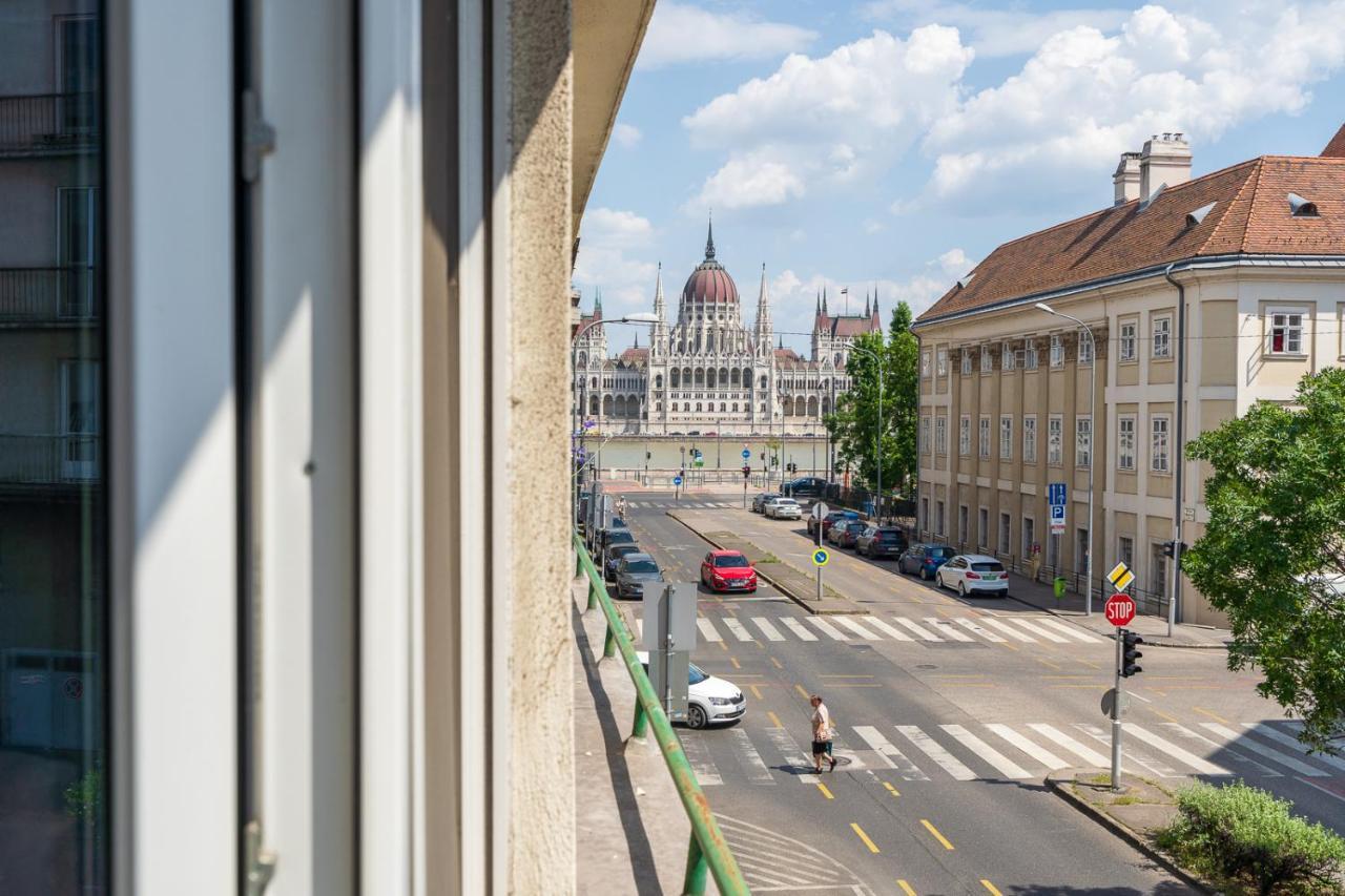 Bright Studio With Parliament View, Free Parking บูดาเปสต์ ภายนอก รูปภาพ